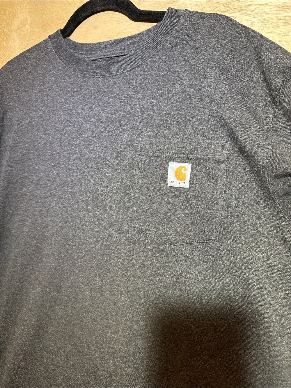 Carhartt Charcoal Heather Short-Sleeve Pocket Tee